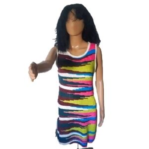 Strut & Bolt Los Angeles Geometric Knit Tank Dress